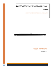 Pakedge Device & Software K60D User Manual