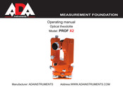 ADA INSTRUMENTS PROF X2 Operating Manual