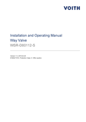 Voith 22000106810 Installation And Operating Manual