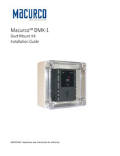 Macurco DMK-1 Installation Manual