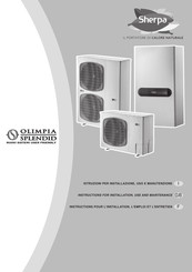 Olimpia splendid Sherpa 18T Instructions For Installation, Use And Maintenance Manual