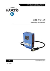 Maxcess FIFE DSE-15 Operating Instructions Manual