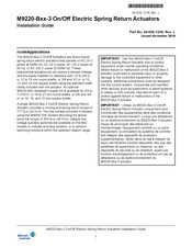 Johnson Controls M9220-Bxx-3 Installation Manual