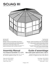 Sojag Four Seasons Sunshelter E442-6159318 Assembly Instructions Manual