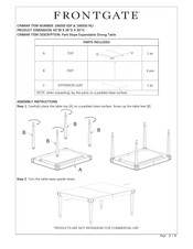 Frontgate Park Slope 166550 ESP Quick Start Manual