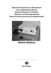 Carlo De Giorgi Electric Bistoury User And Maintenance Manual
