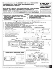 Assa Abloy Sargent FIREGUARD 2408 Series Wiring Instructions