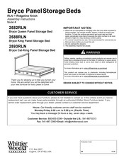 Whittier Wood Furniture Bryce 2588RLN Assembly Instructions Manual
