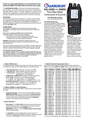Wouxun KG-UV9G Manual