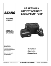 Sears CRAFTSMAN 572.826122 Owner's Manual