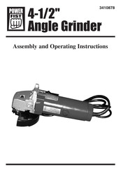 Power Fist 3410878 Assembly And Operating Instructions Manual