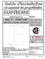 SUPREME FEM23-E230V2M-A Manual