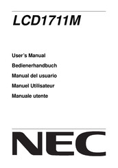 NEC LCD1711M User Manual