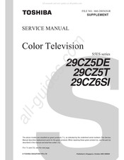 Toshiba 29CZ6SI Service Manual