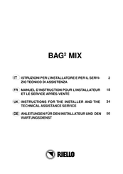 Riello BAG2 MIX CLIMA Instructions For The Installer And The Technical Assistance Service