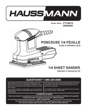 Haussmann PT100612 Operator's Manual