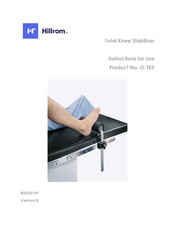 Hillrom Allen Total Knee Stabilizer Instructions For Use Manual