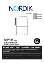 NORDIK MDCDP-45AEN1-BB0N Operator's Manual