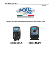 Aqua HC151+ MULTI Use And Maintenance Manual