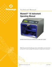 Promega Maxwell 16 AS1002 Operating Manual