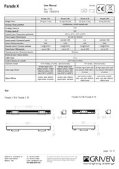 Griven Parade X 18 CW User Manual