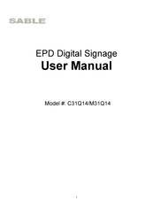 Sable M31Q14 User Manual