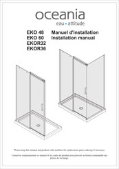Oceania EKOR36 Installation Instructions Manual