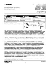 Siemens RHOHEG Installation Instructions Manual