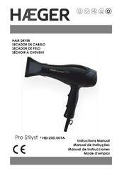 HAEGER Pro Stilyst Instruction Manual