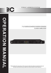 Itc T-2120DS Operation Manual