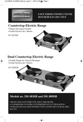 better chef IM-309DB Instructions Manual
