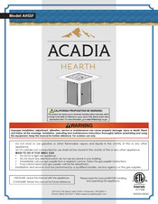Acadia Hearth AHSSF Manual
