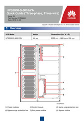 Huawei UPS5000-S-600K-NN Quick Manual