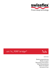 swissflex uni 14 95RF bridge Operating Instructions Manual