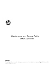HP OMEN X 27 Maintenance And Service Manual