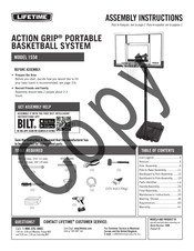 Lifetime ACTION GRIP 1558 Assembly Instructions Manual