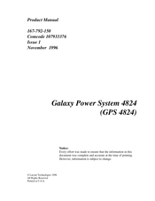 Lucent Technologies Galaxy Power System 4824 Product Manual
