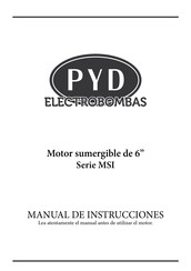 PYD Electrobombas MSI Series Instruction Manual