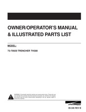 Textron JACOBSEN TH300 Owner/Operator's Manual & Illustrated Parts List