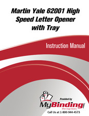MyBinding Martin Yale 62001 Instruction Manual