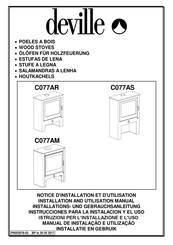 deville C077AS Installation And Utilisation Manual