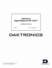 Daktronics 1000 Series Installation Manual