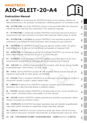 Innotech AIO-GLEIT-20-A4 Instruction Manual