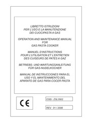 Eurofred 23CPG Operation And Maintenance Manual