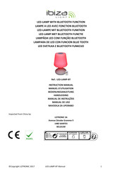 Ibiza LED-LAMP-BT Instruction Manual