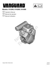 Briggs & Stratton Vanguard 61H300 Operator's Manual