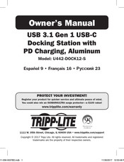 Tripp Lite U442-DOCK12-S Owner's Manual