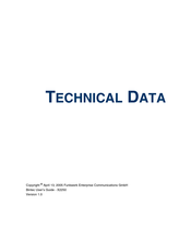 BinTec X2250 Technical Data Manual