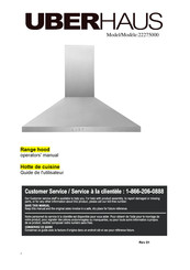 Uberhaus 22275000 Operator's Manual