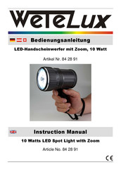 Wetelux 84 28 91 Instruction Manual